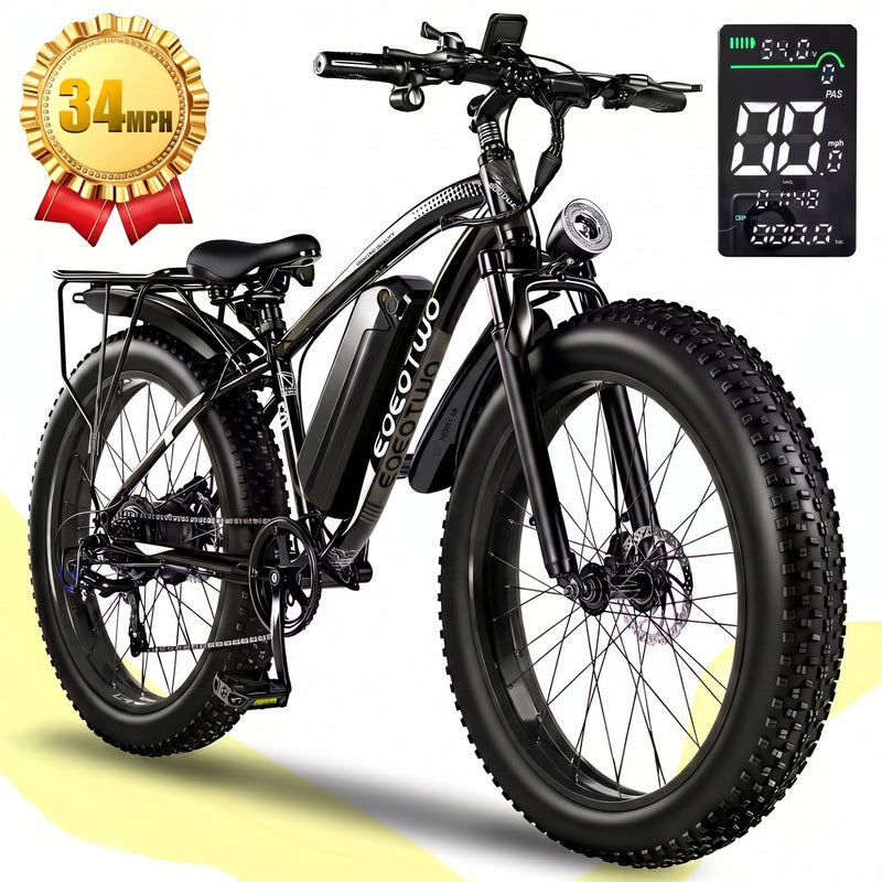 E01 34MPH All-Terrain Electric Bike Black