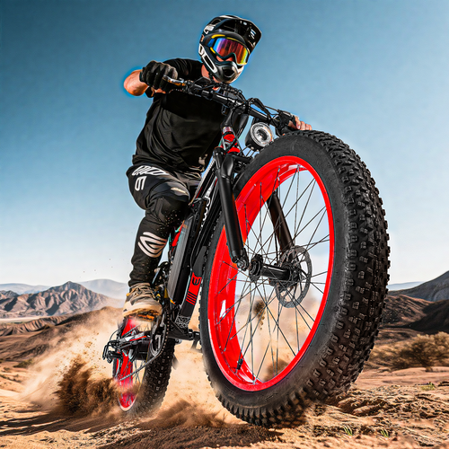 E01 All-Terrain Electric Bike Red