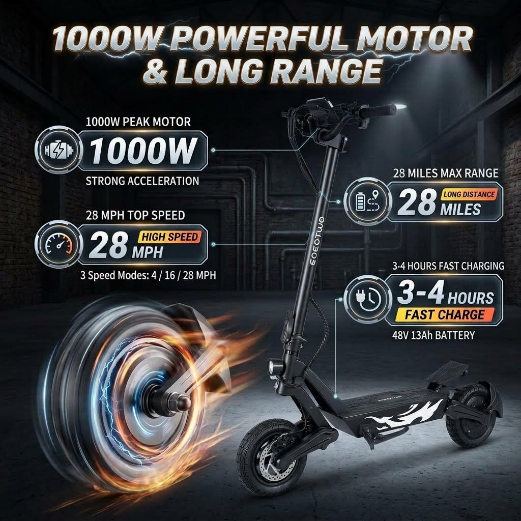 EOEOTWO GT05 1000W Electric Scooter